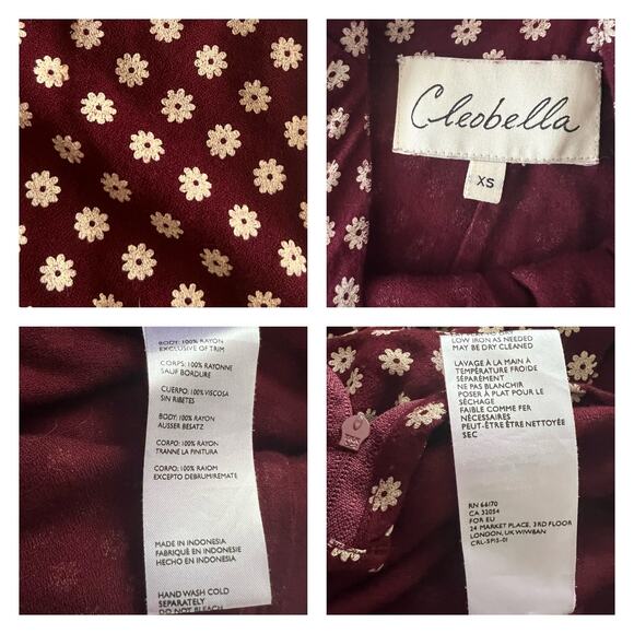 Cleobella Finley Ditzy Daisy Floral Jumpsuit Size XS - Picture 5 of 9